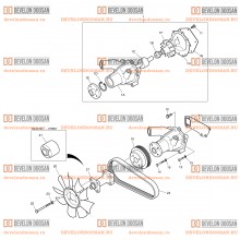 012 WATER PUMP & COOLING FAN