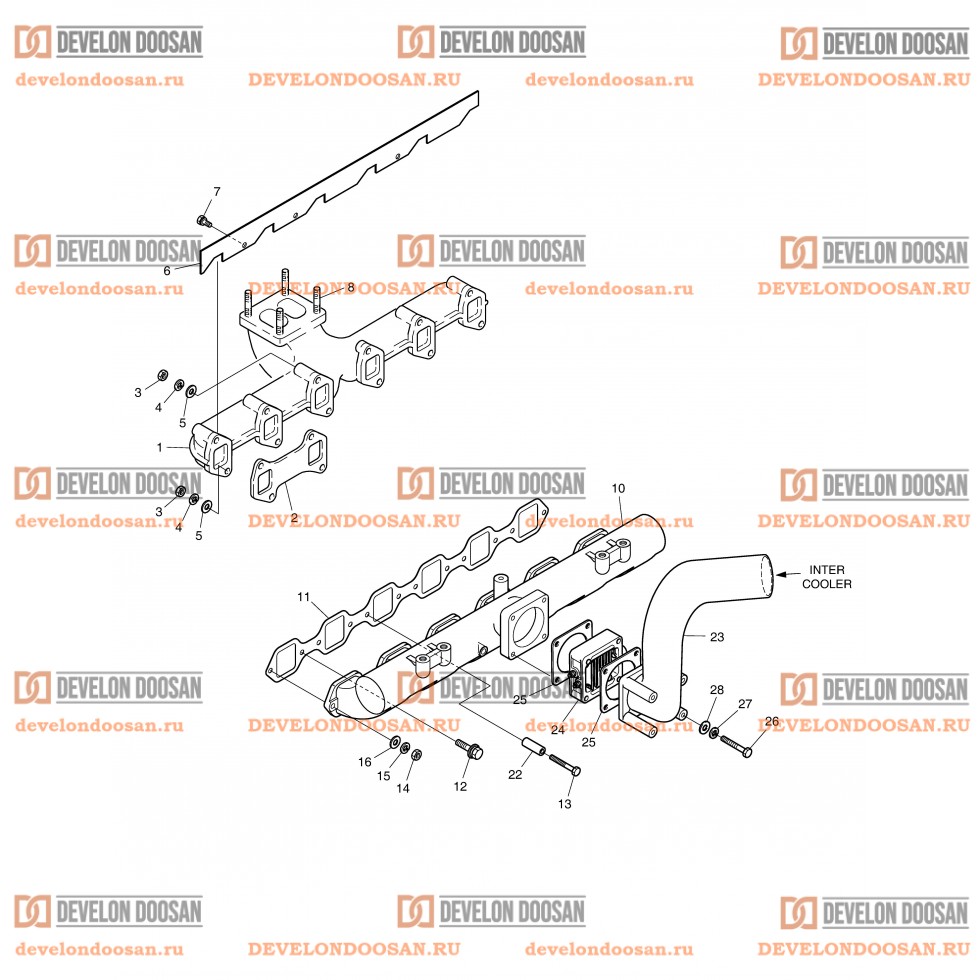 013 INTAKE & EXHAUST MANIFOLD