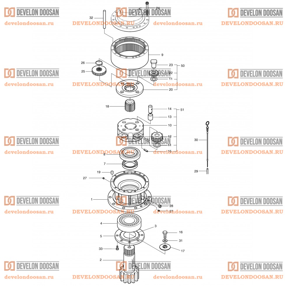 4140 SWING REDUCTION GEAR  [~2064]