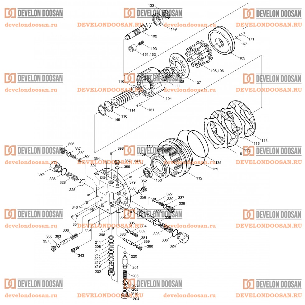 4150 TRAVEL MOTOR [1001~1114]