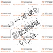 4160 TRAVEL REDUCTION GEAR  [ 1001~1114 ]