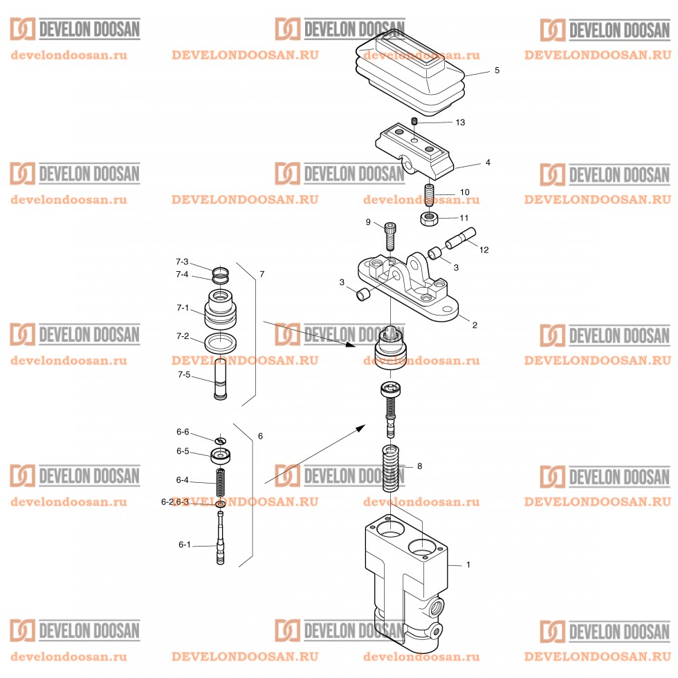 4225 PEDAL VALVE-ARTI.BOOM