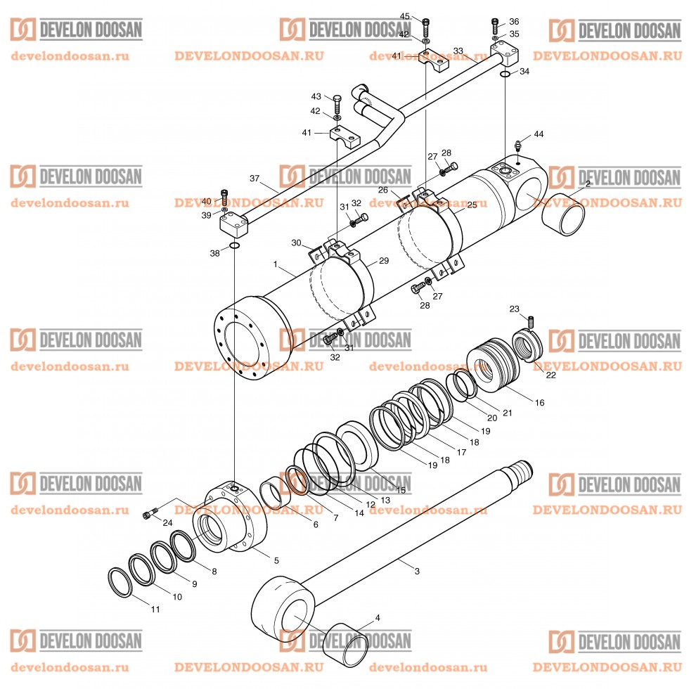 4340 BOOM CYLINDER(R.H)-ARTI.BOOM