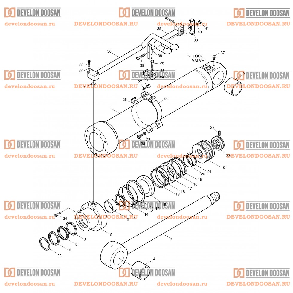 4360 BOOM CYLINDER(L.H)-L/V FOR ARTI.BOOM