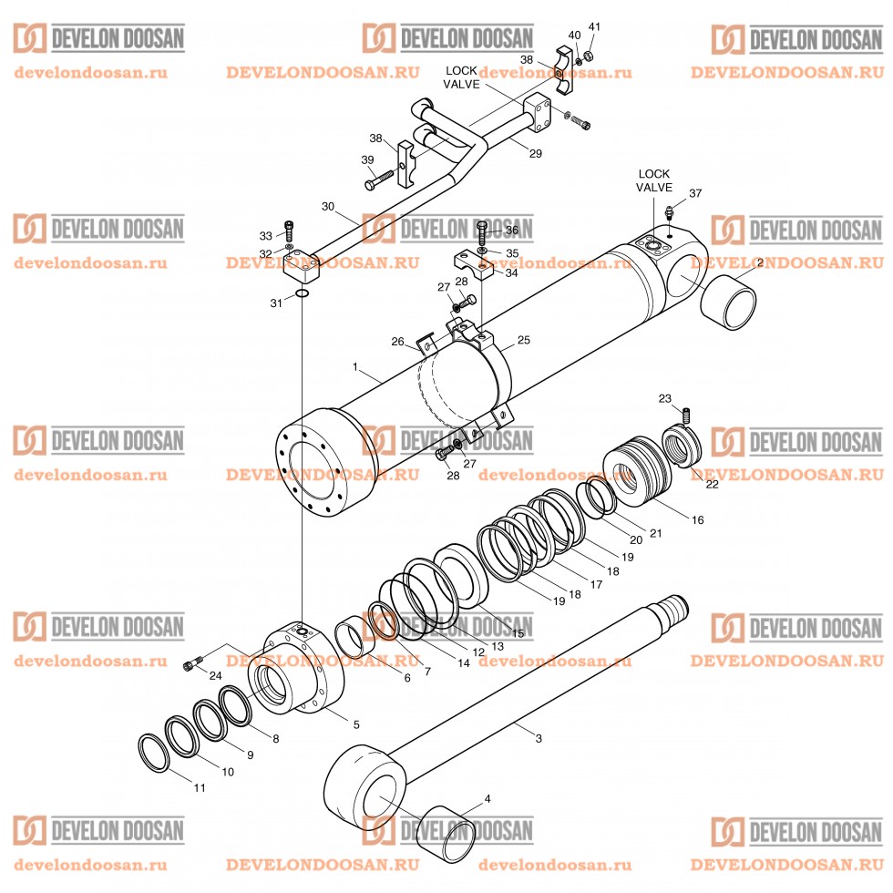 4370 BOOM CYLINDER(R.H)-L/V FOR ARTI.BOOM