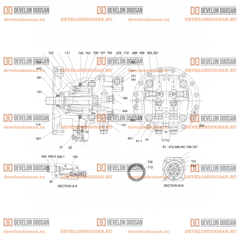 4440 SWING MOTOR - OPTION