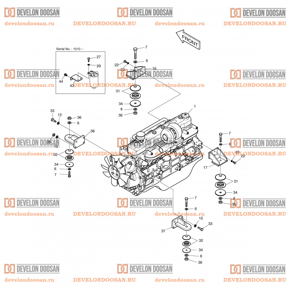 1110 ENGINE MOUNTING