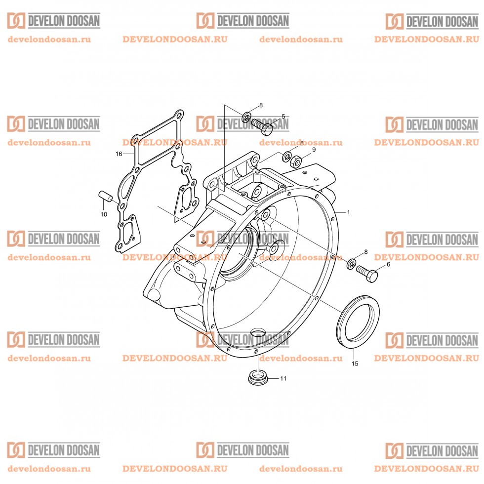 003 FLYWHEEL HOUSING