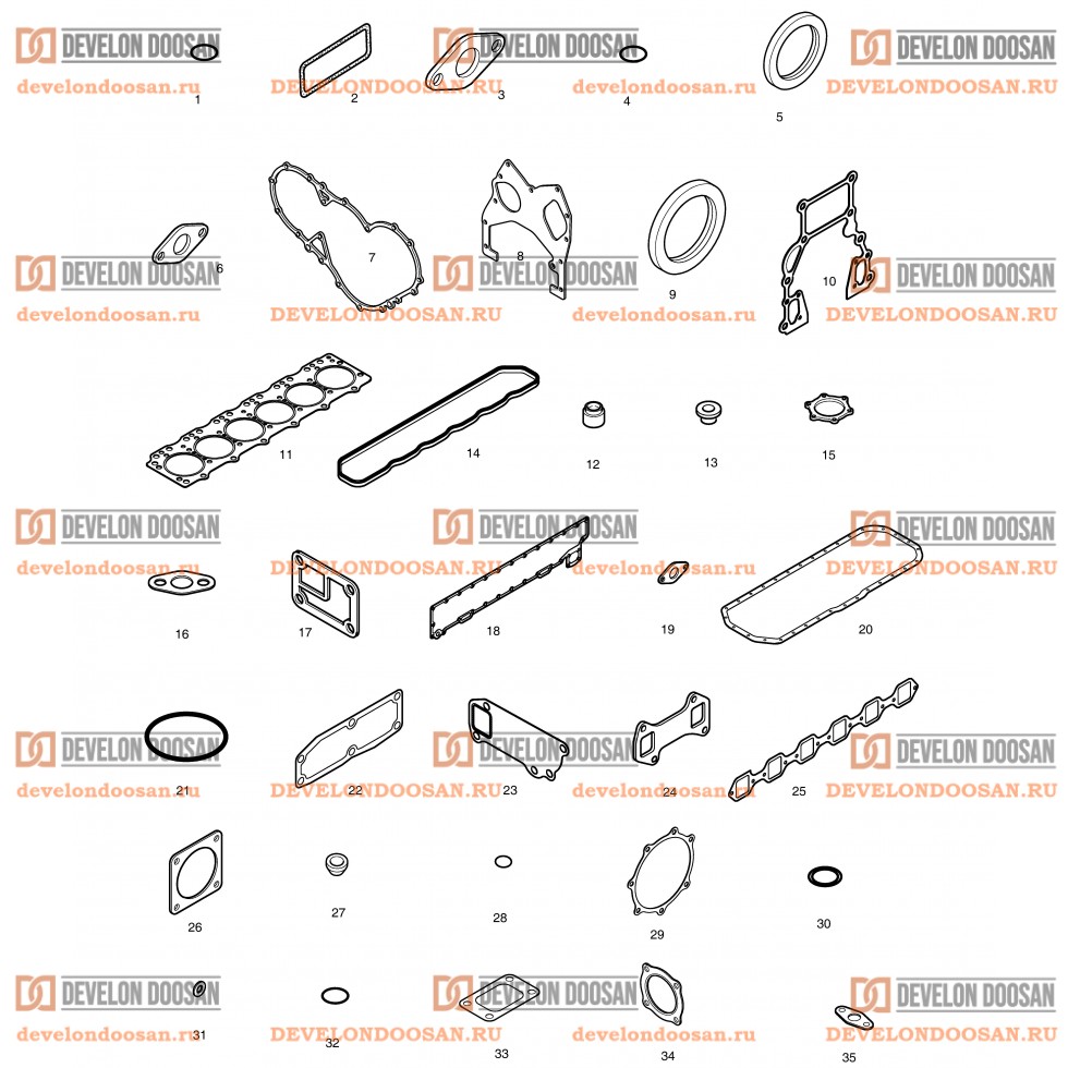 021 OVER HAUL GASKET KIT-ALL
