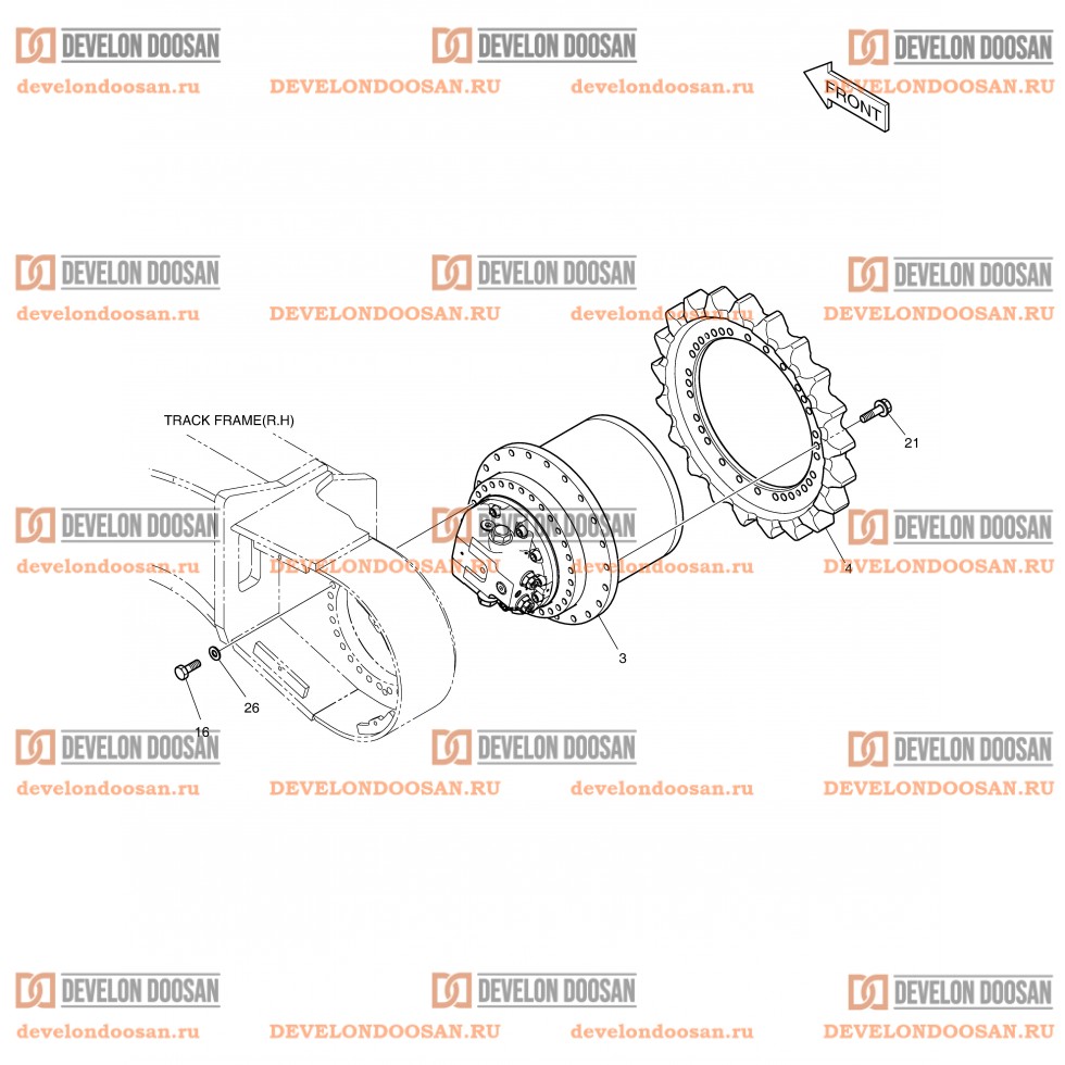 2115 TRAVEL DEVICE(DX220A)