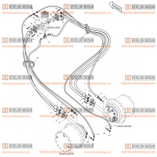 2180 TRAVEL PIPING - LONG CRAWLER(DX225LCA)