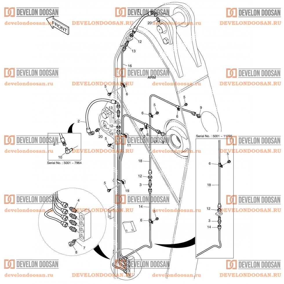 3160 LUBRICATION PIPING - ARM