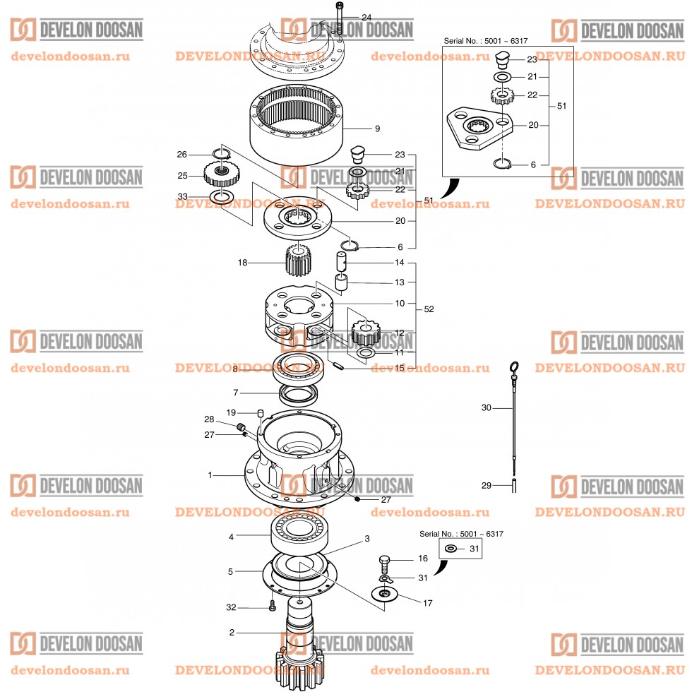 4140 SWING REDUCTION GEAR