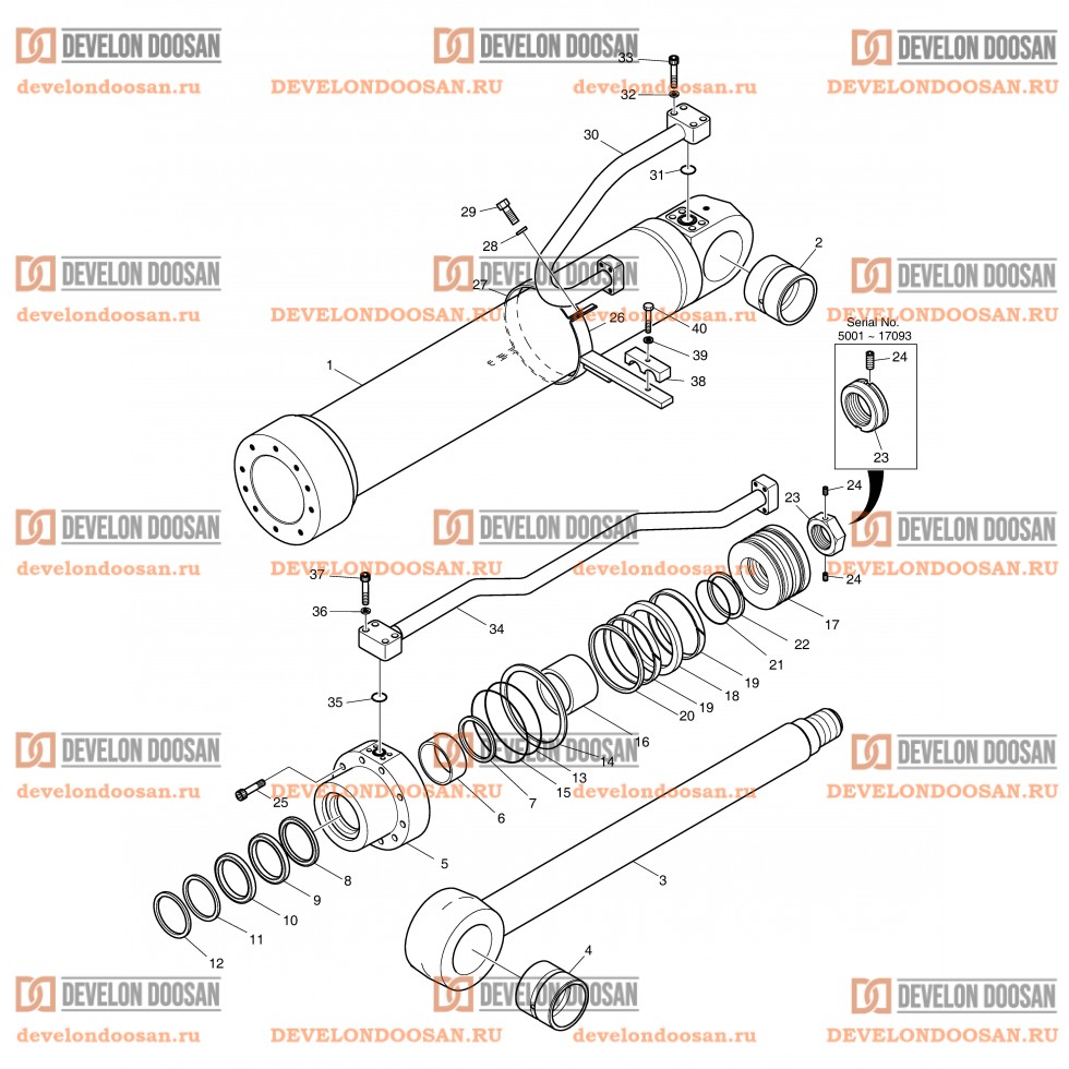 4230 BOOM CYLINDER - L.H. [5001~18443]