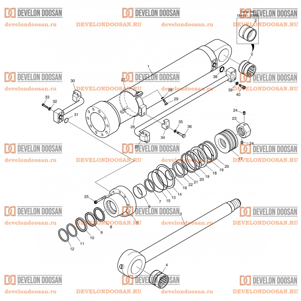 4281 BUCKET CYLINDER - ARM 2.4m [18444~]