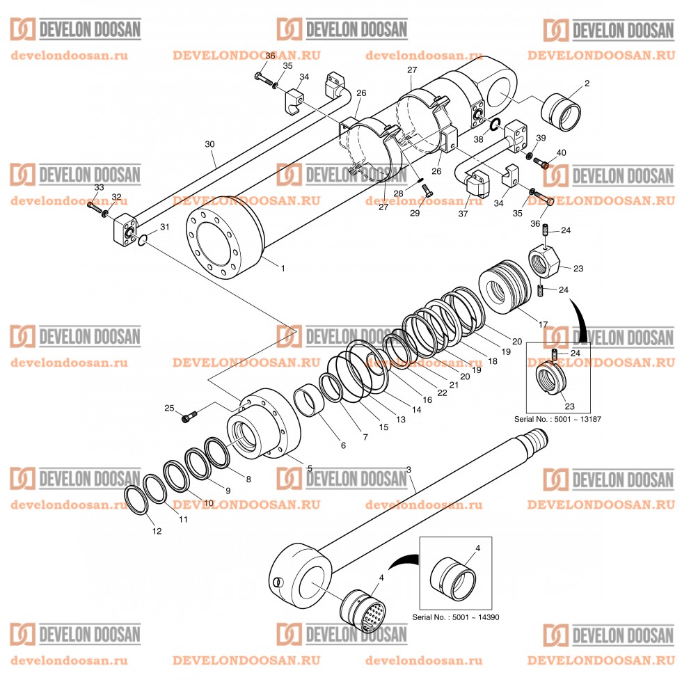 4290 BUCKET CYLINDER - ARM 3.5m [5001~18443]