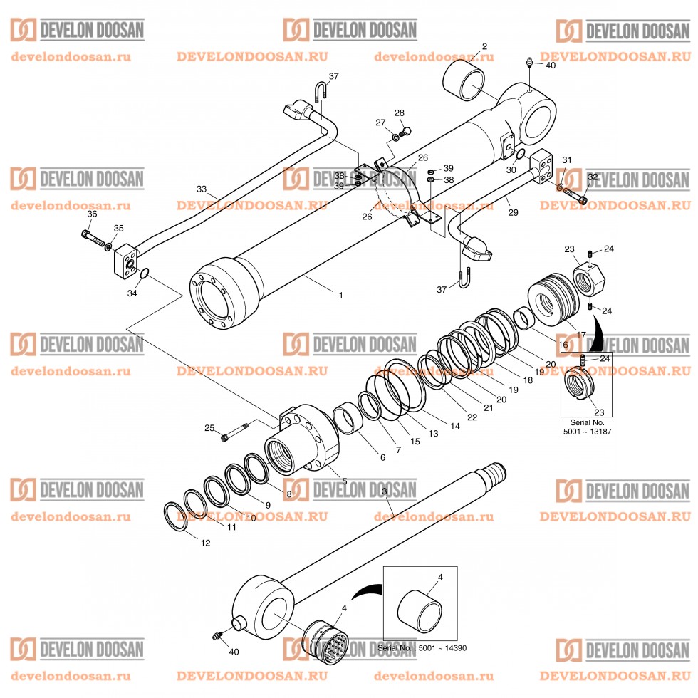 4300 BUCKET CYLINDER - ARM 6.2m [5001~18443]