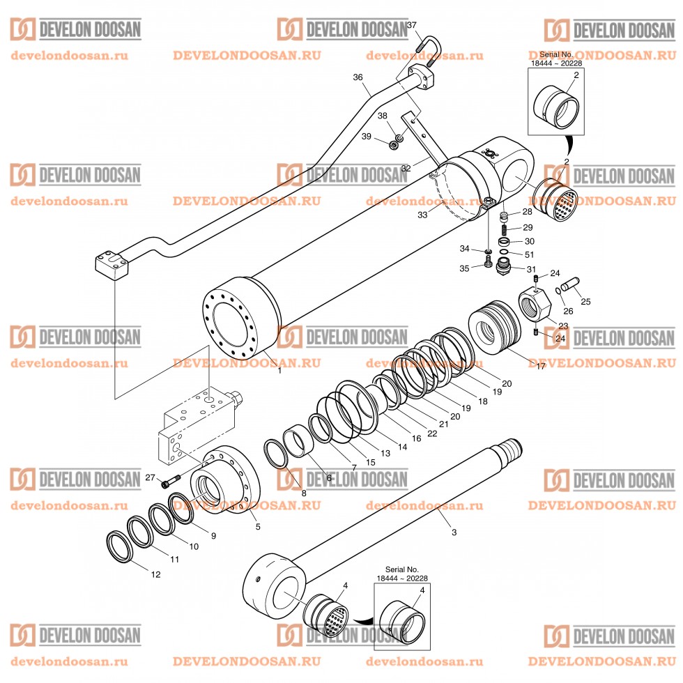 4331 ARM CYLINDER - LOCK VALVE [18444~]