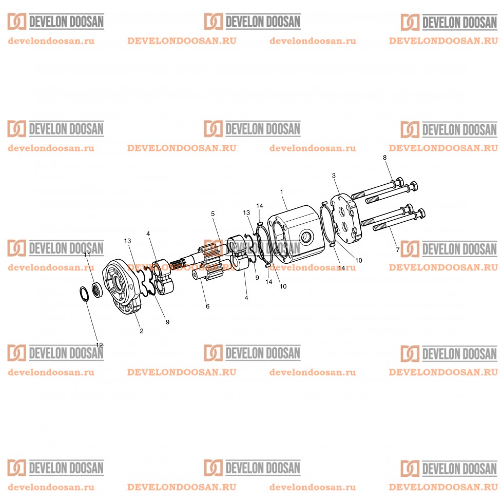 4340 GEAR PUMP-ROTATION