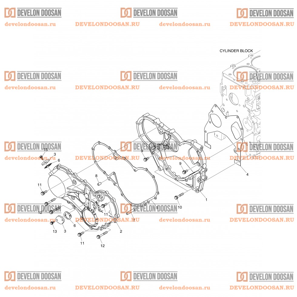 207 TIMING GEAR CASE