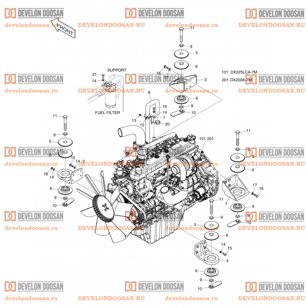 1120 ENGINE MOUNTING