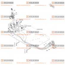 1380 PILOT PIPING(7) - JOYSTICK(L.H)