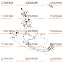 1390 PILOT PIPING(8) - JOYSTICK(R.H)