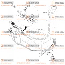 1400 PILOT PIPING(9) - PEDAL VALVE