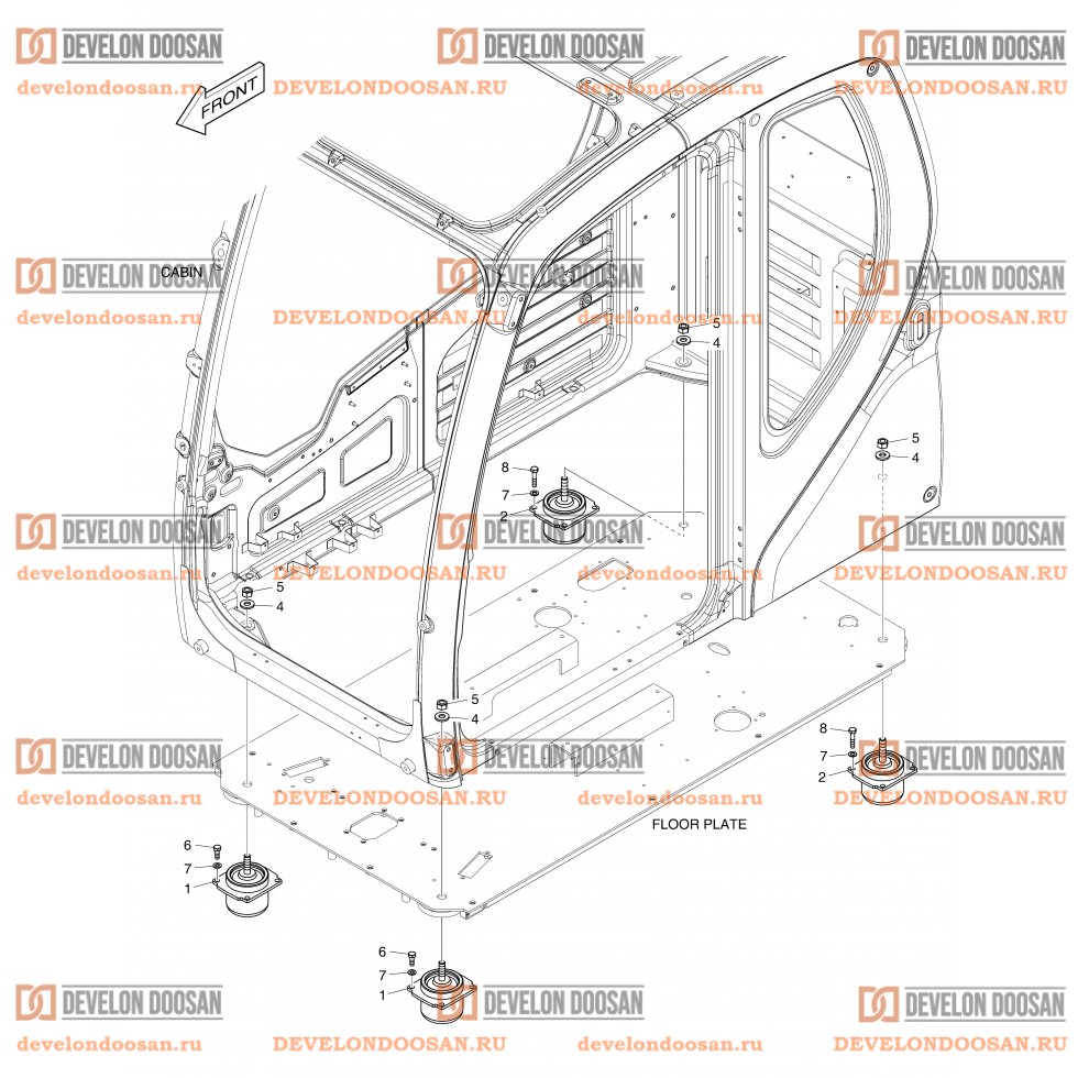 1490 CABIN MOUNTING