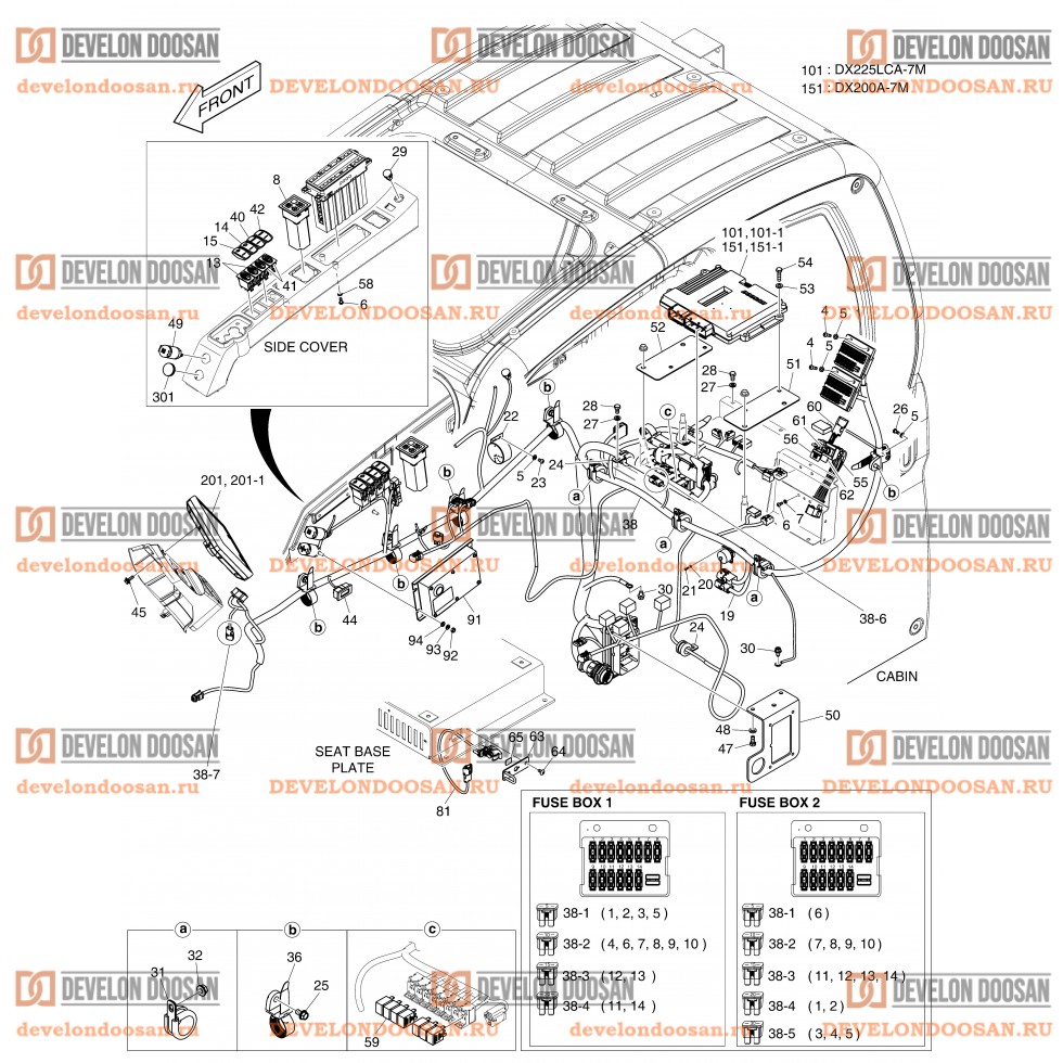 1720 ELECTRIC PARTS - CABIN