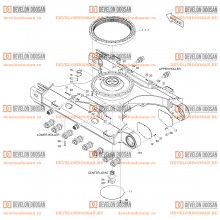 2100 TRACK FRAME - LONG(DX225LCA-7M)