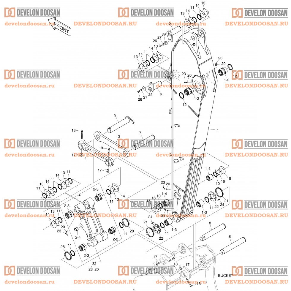 3120 ARM - 2.9m(HEAVY DUTY)