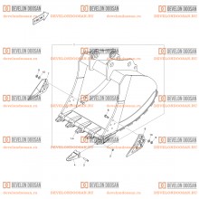 3130 BUCKET ASS´Y - 0.92m³ - H CLASS