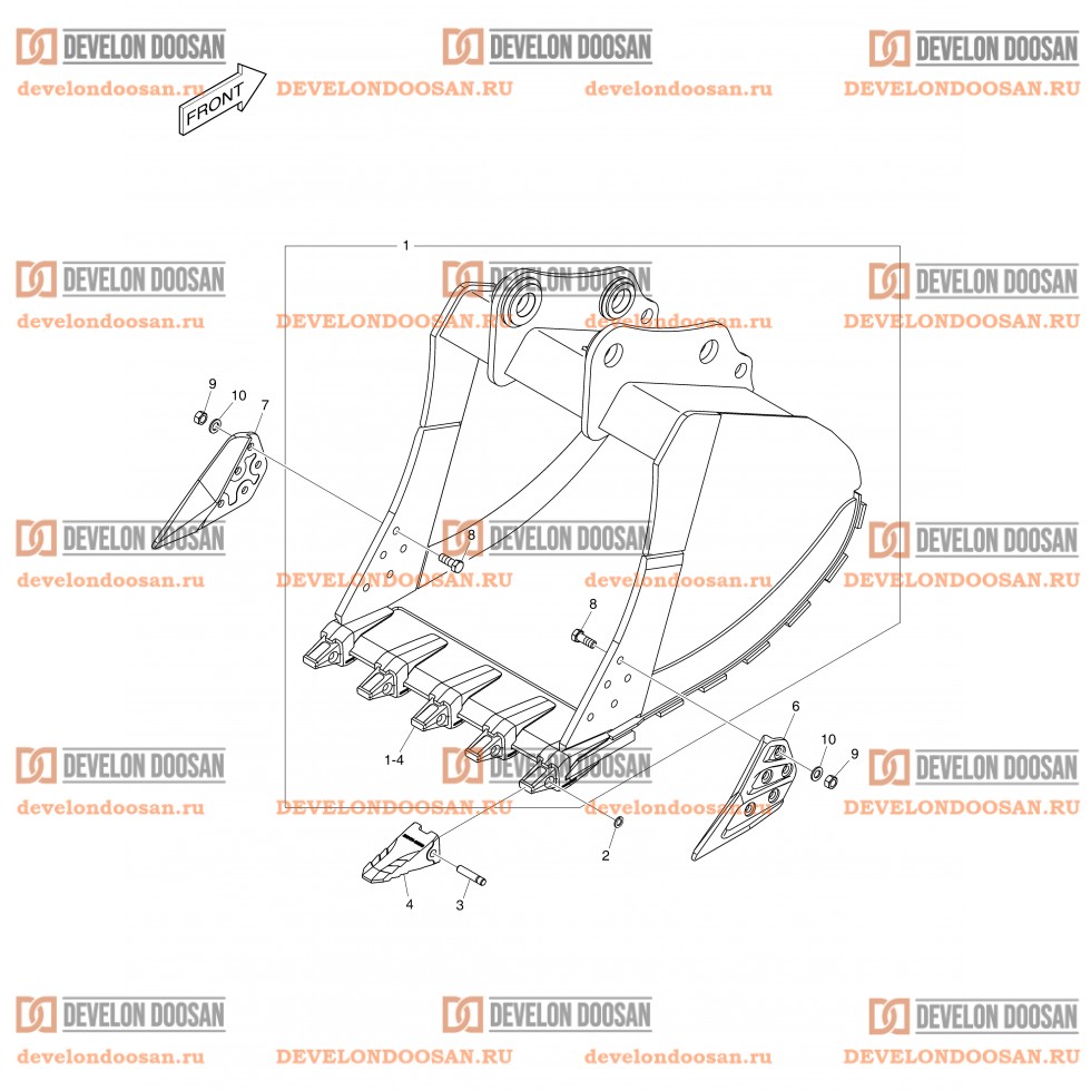 3130 BUCKET ASS´Y - 0.92m³ - H CLASS