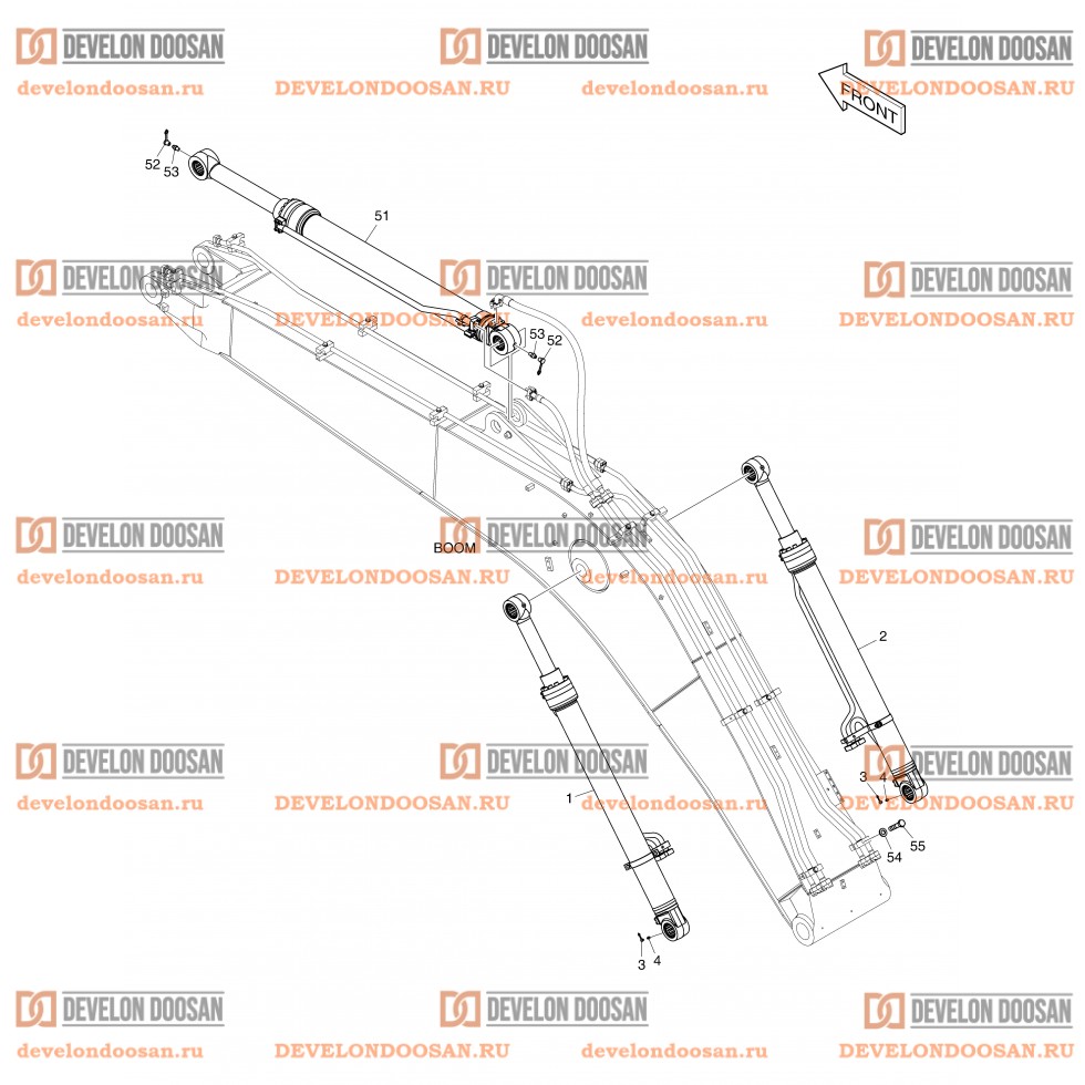 3170 BOOM PIPING - DX200A-7M