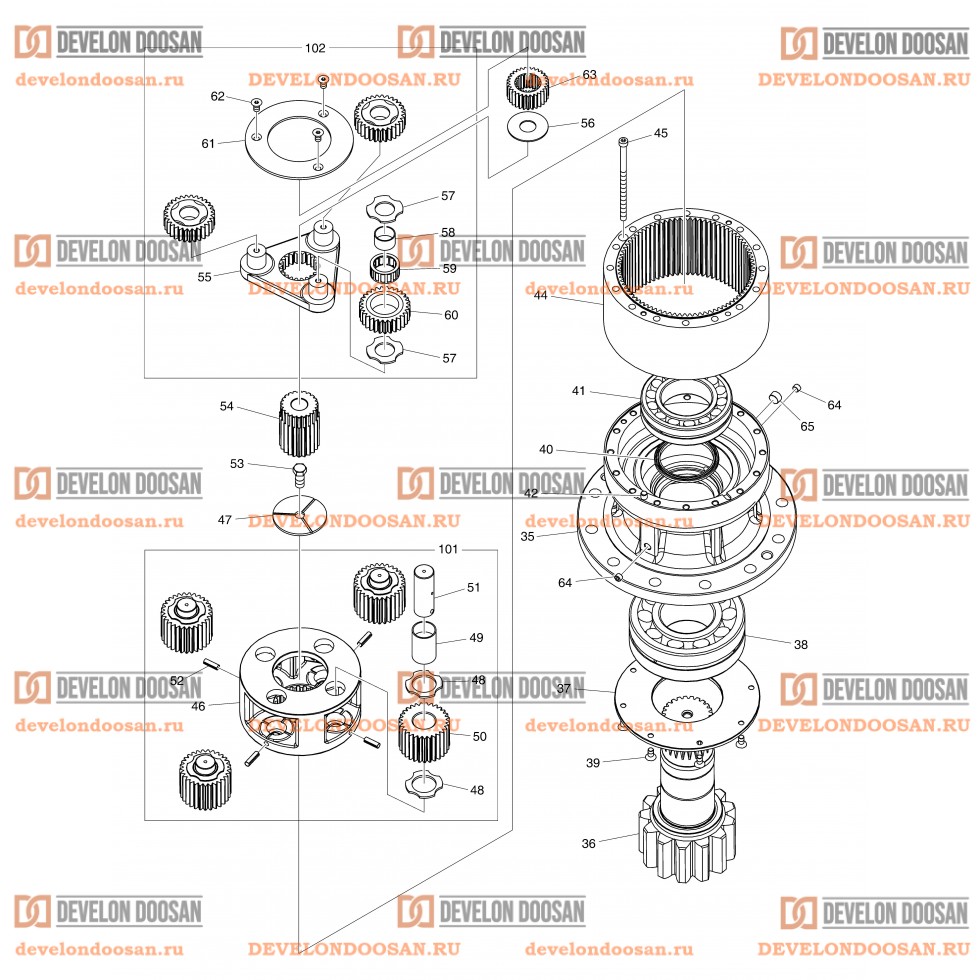 4140 SWING REDUCTION GEAR