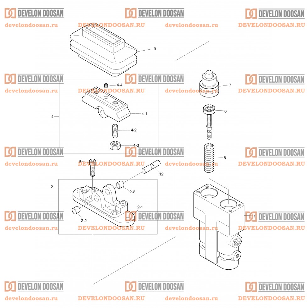 4230 PEDAL VALVE - ONE PEDAL