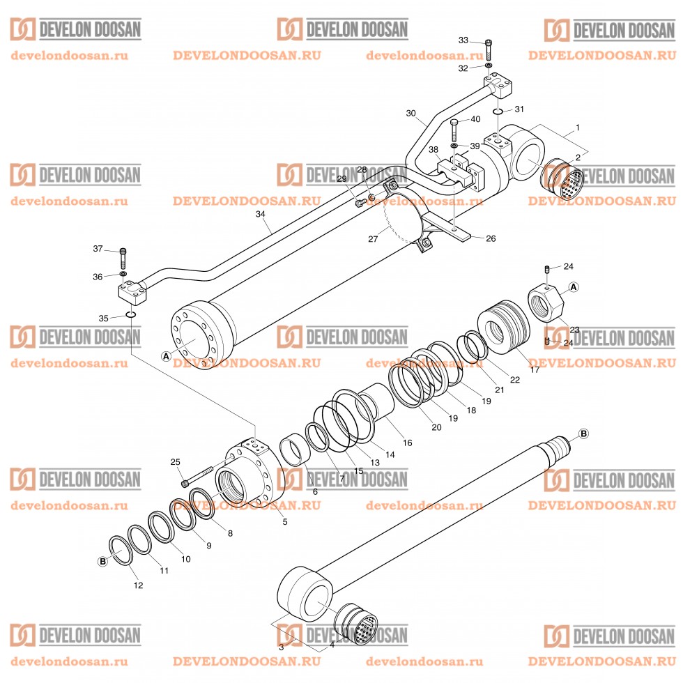 4270 BOOM CYLINDER - L.H(DX225LCA-7M) [1001~3272] [20001~20006]
