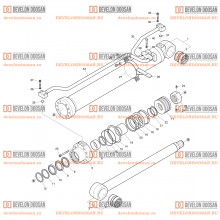 4290 BOOM CYLINDER - L.H(DX200A-7M)  [ 1001~3436 ]  [ 20001~20006 ]