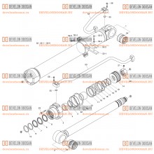 4291 BOOM CYLINDER - L.H(DX200A-7M)  [ 3437~ ]  [ 20007~ ]
