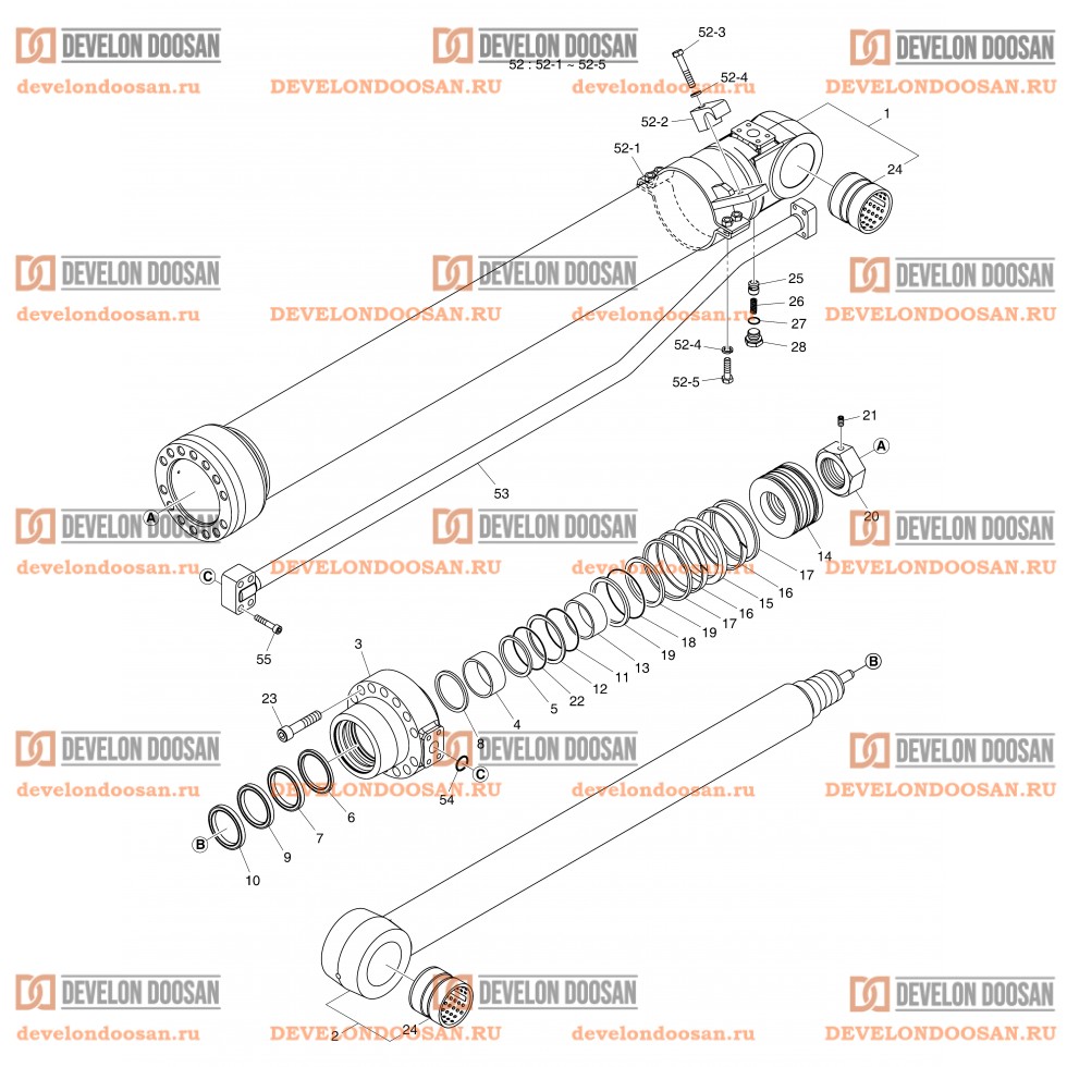 4311 ARM CYLINDER(DX225LCA-7M) [3273~] [20007~]