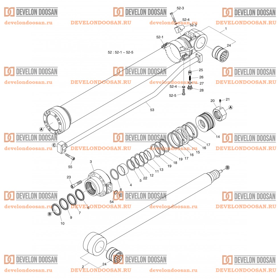 4321 ARM CYLINDER(DX200A-7M) [3419~] [20008~]