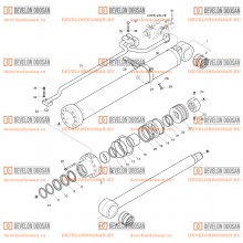 4370 BOOM CYLINDER(R.H)-LOCK V/V(DX225LCA-7M)