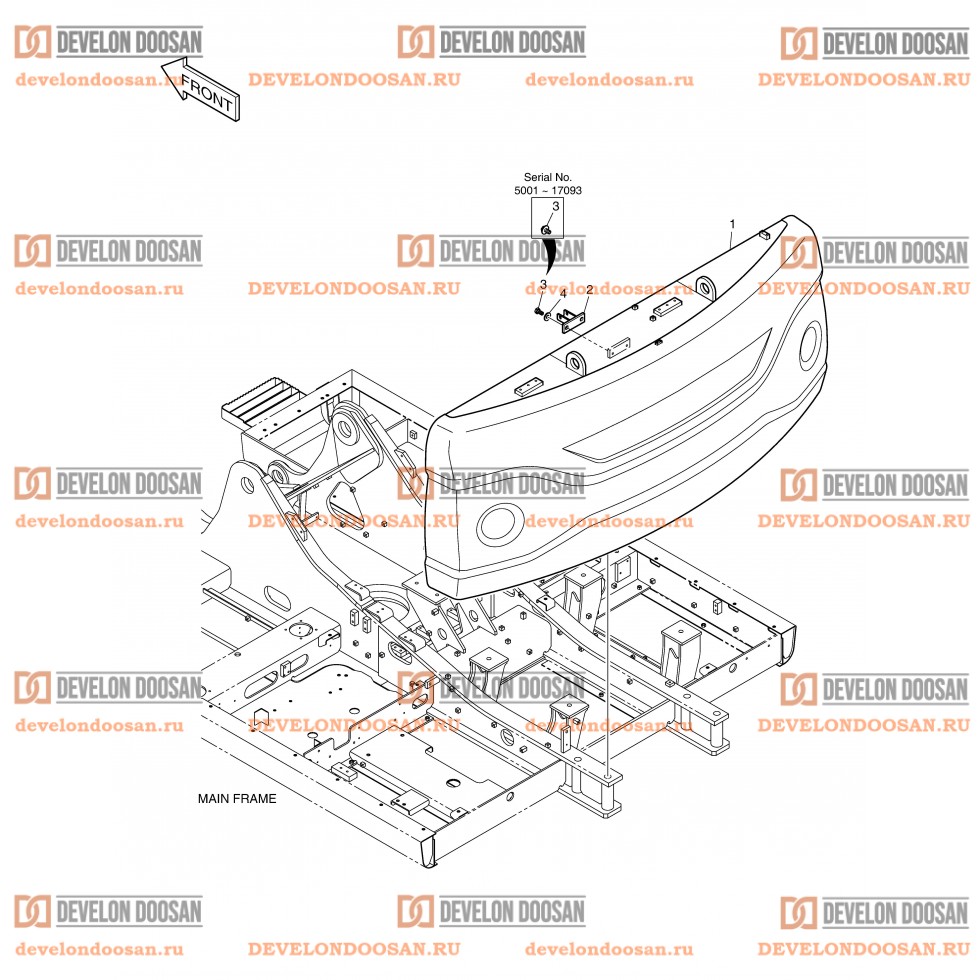 1110 COUNTER WEIGHT - 4.1TON(DX225LCA)