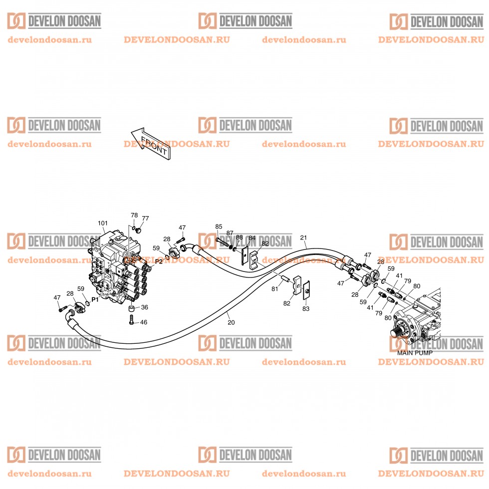 1270 MAIN PIPING(1) - PUMP [5001~6004]