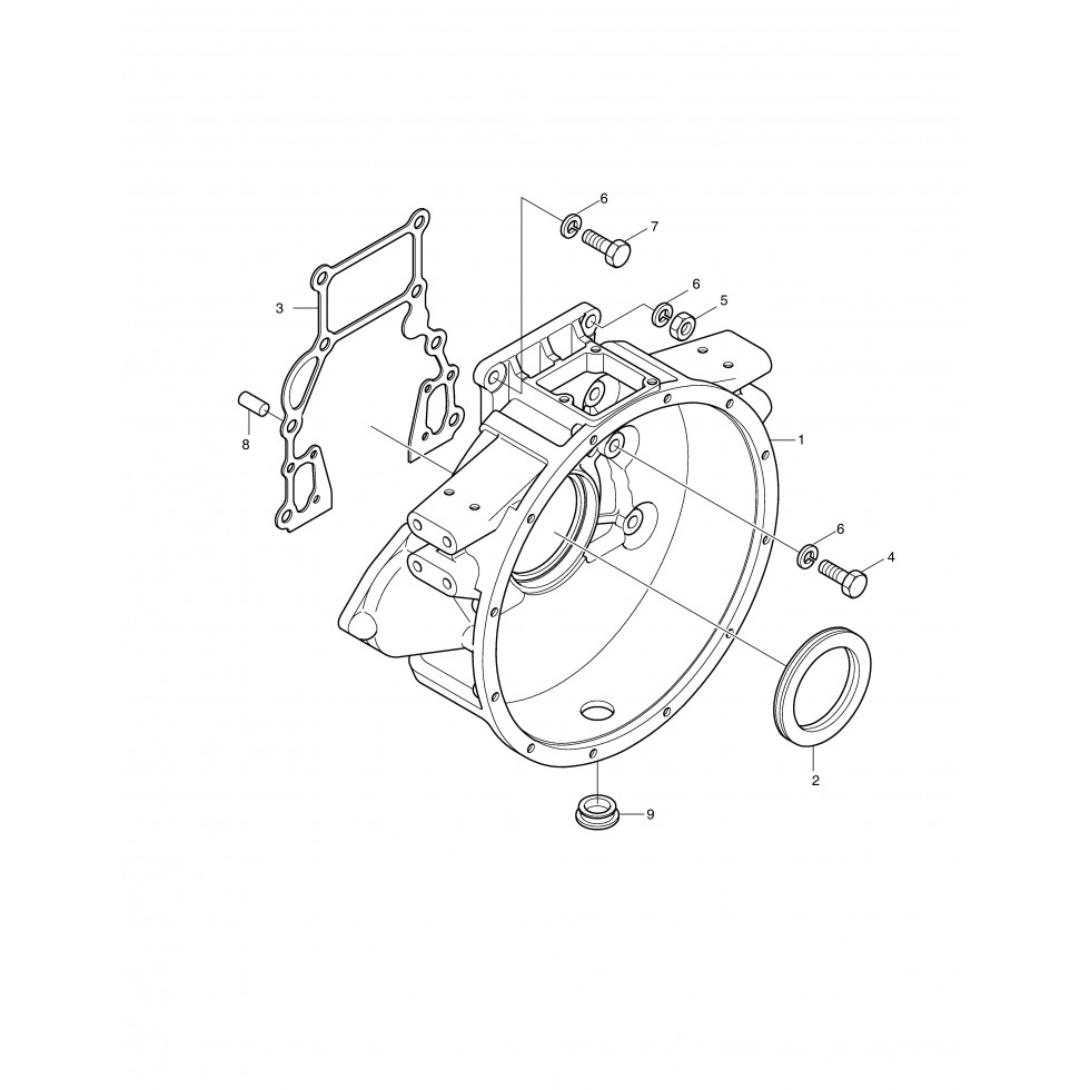 003 FLYWHEEL HOUSING