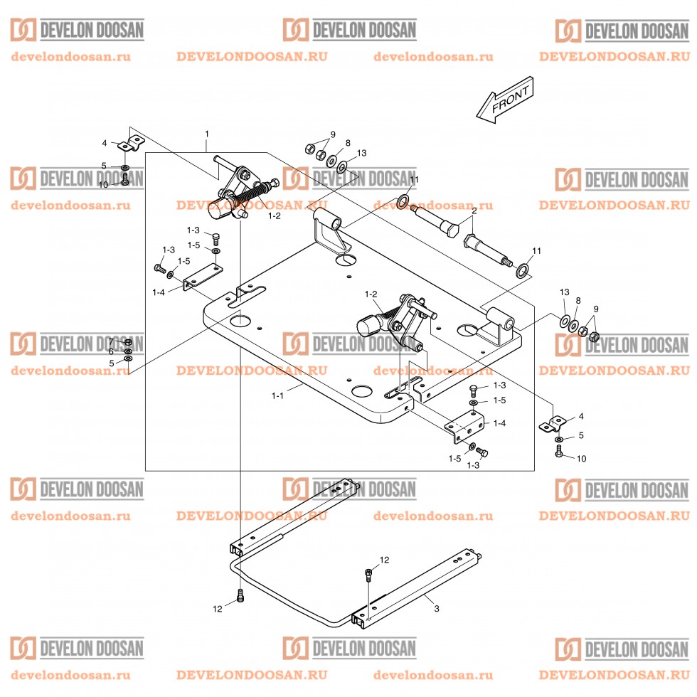 1420 SEAT SLIDING PLATE