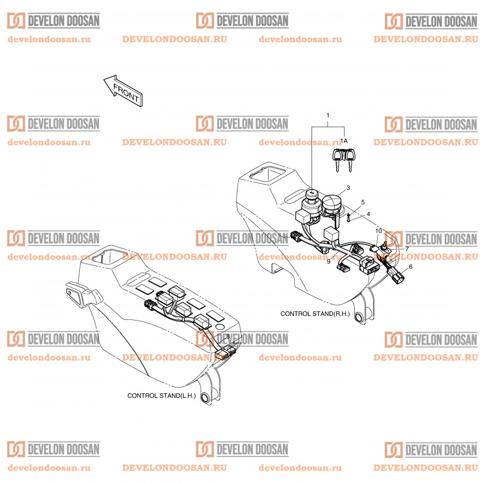 1710 ELECTRIC PARTS - CONTROL STAND