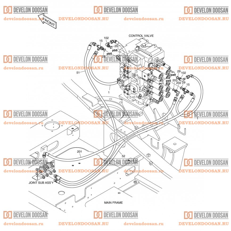 1830 PILOT PIPING(3) - ARM  [ 17094~ ]