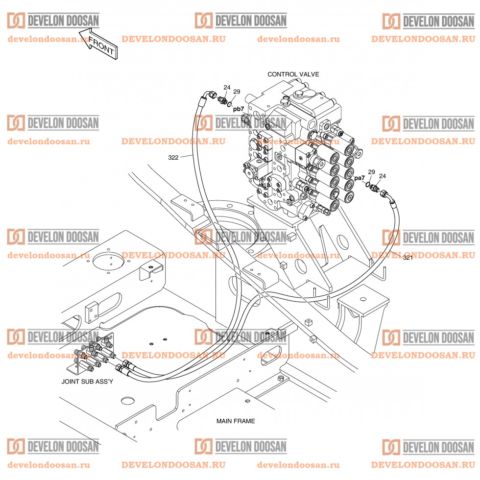 1840 PILOT PIPING(4) - BUCKET  [ 17094~ ]